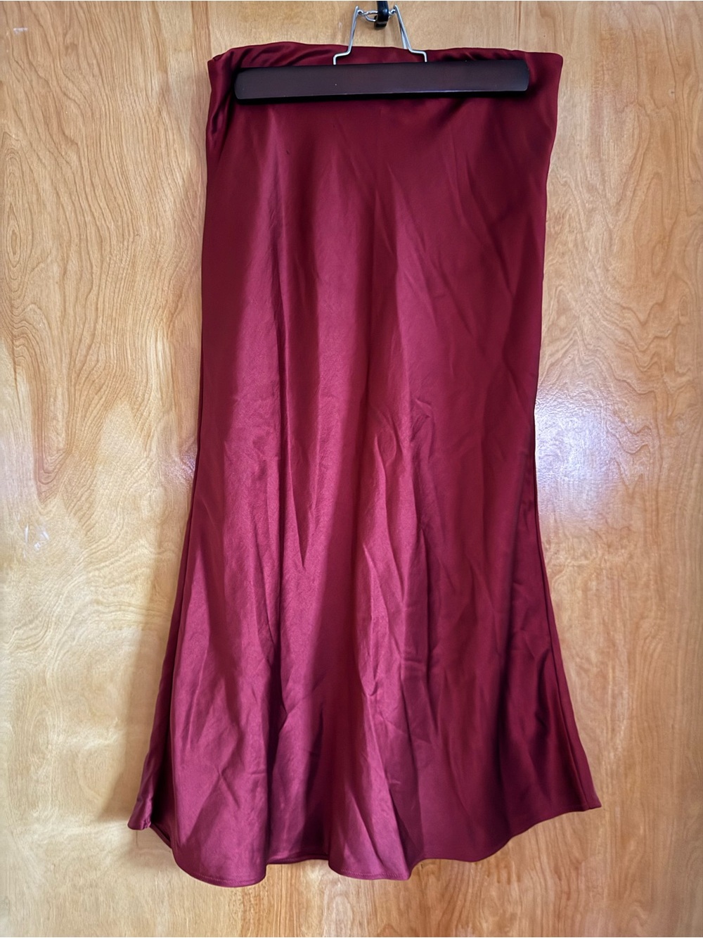 Madewell silk slip skirt
